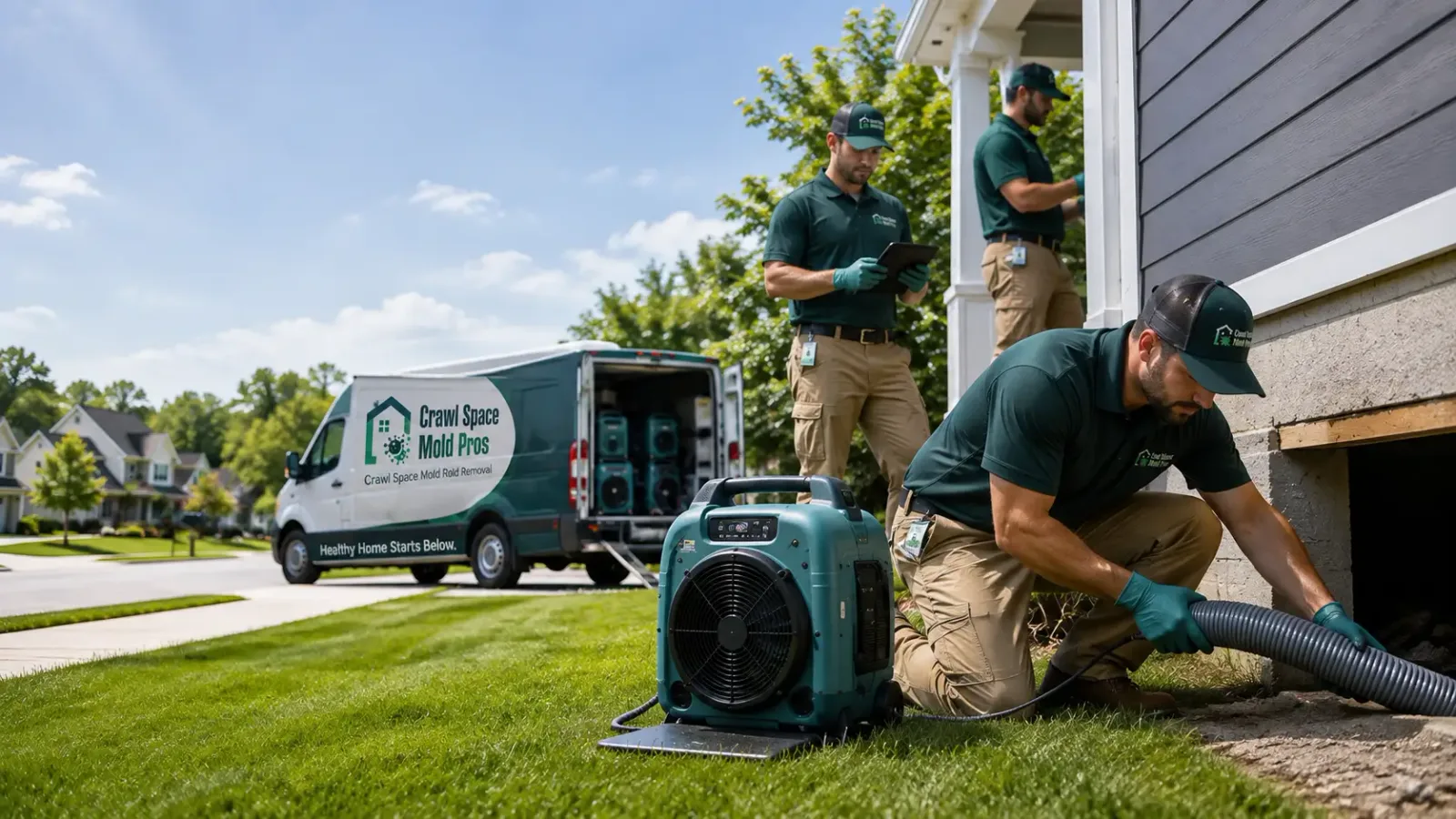 Crawl Space Mold Removal in Caledonia, MN